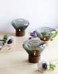 Muffins Candleholder PC1008, smoke grey