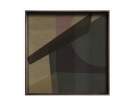 Angle Glass Tray Square L, slate