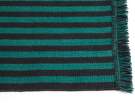 Stripes and Stripes Wool Door Mat, green