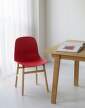 Form Chair Oak, bright red