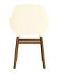 Form Armchair Walnut, cream