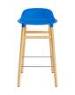 Form Bar Chair 65 cm Oak, bright blue