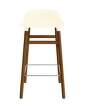 Form Bar Chair 65 cm Walnut, cream