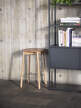 Soft Edge 82 Bar Stool Low, water-based oak
