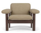 Brasilia Lounge Chair Low Back, Bouclé 02/dark stained oak