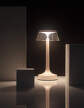Bon Jour Unplugged Table Lamp, almost white