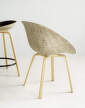Mat Armchair Wood, seaweed/beech