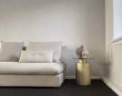 Pillar Table Tall, brass