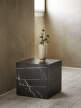 Plinth Side Table Cubic, Grey Kendzo