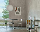 Woody Shelving System Low, smokey grey/clear glass