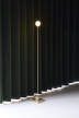 Snowball Portable Floor Lamp, brass