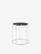 Top Wire Stool VP11 Ø38 Marble, Nero Marquina