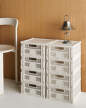 Colour Crate Medium Square, off-white