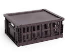 Colour Crate Lid Plastic Medium, bordeaux