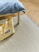 3 Colour Rug, soft yellow