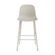 Form Bar Chair 65 cm with backrest, light grey