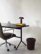 Hide Office Bin, burgundy