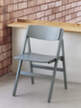 Backflip Chair, cloud blue lacquered beech