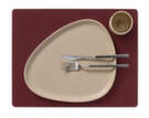 Table Mat Square Nupo L, burgundy