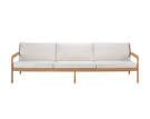 Outdoor sofa Jack, 265 cm, teak / Off White