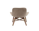 Langue Lounge Chair, smoked beech / Velvet - Taupe 710