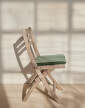 Selandia Chair Cushion, apricot / green stripe