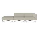 Orlando Garden Sofa  3-seater w. Open End Left, Brezza sand