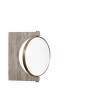 Pepe Marble Wall Mirror, brass / honed brown marble