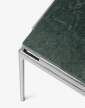 Sett LN11 Side Table, dark chrome  / Verde Guatemala