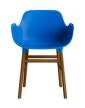 Form Armchair Walnut, bright blue