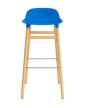 Form Bar Chair 75 cm Oak, bright blue