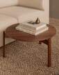 Passage Lounge Table Ø70, walnut