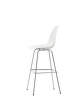 Eames Plastic Bar Stool High, white/chrome