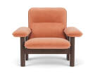 Brasilia Lounge Chair, Avalon 012/dark stained oak