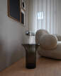 Trumpet Table Tall, smoked forest