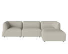Arke Garden Corner Sofa 3 Modules with Pouf Right, sand