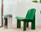 Chisel Lounge Chair, lush green