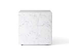 Plinth Side Table Cubic, Carrara