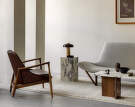 Plinth Side Table Tall, Calacatta Viola