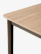 Drip Dining Table, bronzed/lacquered oak