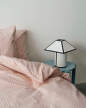 Ava Pyramid Table Lamp 290, white