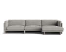 Softy Modular Sofa 4-Seater Chaise Lounge Right, Remix 133
