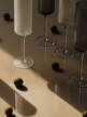 Ripple Champagne Flutes, set of 2, frosted