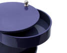 Barboy Side Table, glossy deep blue