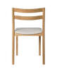 Boda Dining Chair Staple, natural oak/off-white