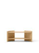 Crescent Shelving Low, oak