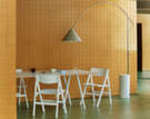 Compass Floor Lamp, brushed aluminium