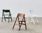 Backflip Chair, bronze lacquered beech