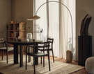 Arum Arched Floor Lamp, cashmere
