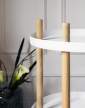 Block Table Round, white